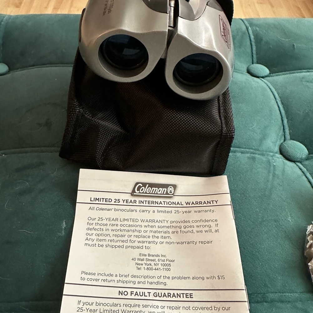 Coleman Gray Binoculars with Black Case